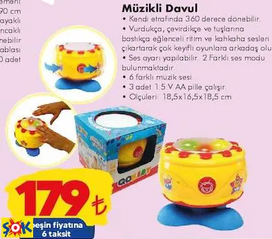 GOKİDY MÜZİKLİ DAVUL